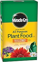 Miracle-Gro Water Soluble All Purpose Plant Food - Fertilizer for All Indoor or Outdoor Plants Including Roses, Flowers, Vegetables, Houseplants, Trees, and Shrubs, 12.5 lbs. (One Size)