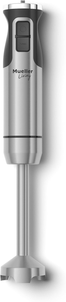Mueller Immersion Blender Handheld - 8 Speed Stainless Steel Electric Hand Blender, Emulsion Blender Stick Kitchen Gadget with Turbo Mode (One Size)