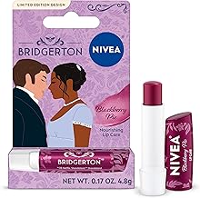 NIVEA Blackberry Pie Lip Balm, Nourishing Lip Care, Bridgerton Limited Edition Tinted Lip Balm with Blackberry Flavor and Shea Butter, 3-in-1 Moisture, Repair and Color, 0.17 Oz Stick (One Size)