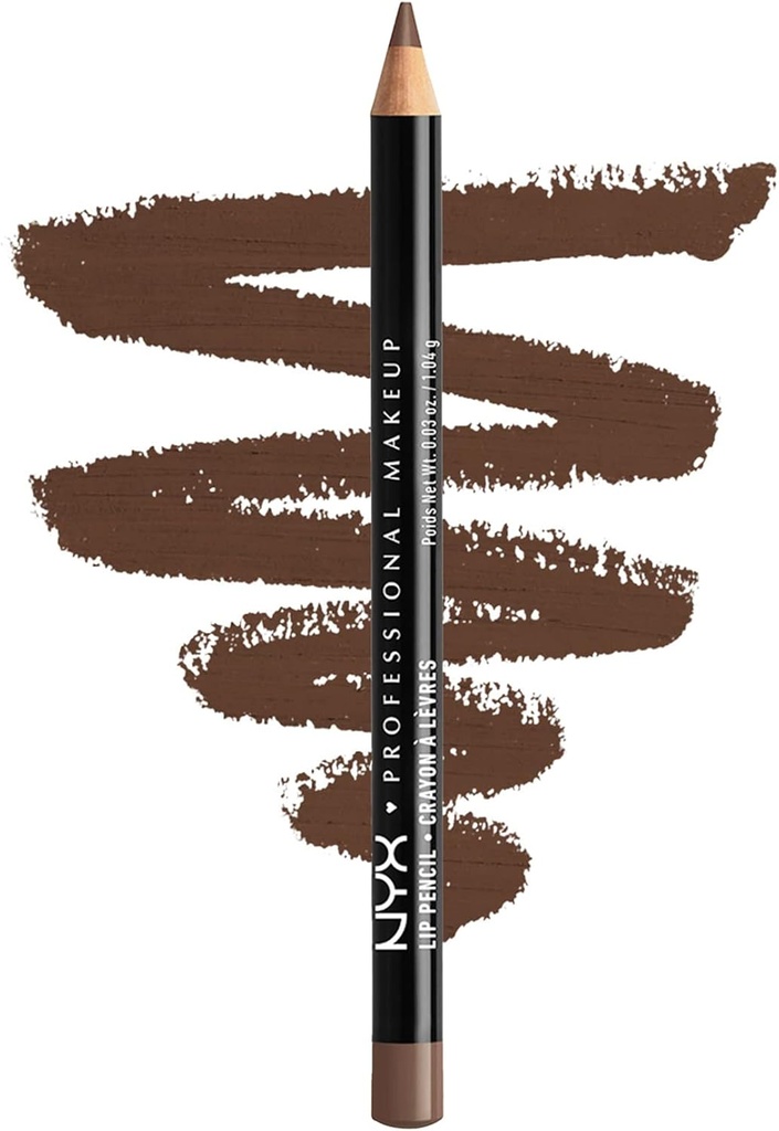 lip gloss nyx professional makeup slim lip pencil long-lasting creamy lip liner - espresso