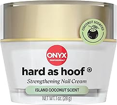 Onyx Professional Hard as Hoof Nail Strengthening Cream, Island Coconut Scent - Nail Growth and Conditioning Cuticle Cream Stops Splits, Chips, Cracks & Strengthens Nails, 1 oz (One Size)