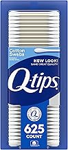 Q-tips Cotton Swabs For Hygiene and Beauty Care Original Cotton Swab Made With 100% Cotton 625 Count (One Size)