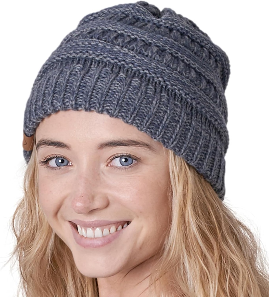 Slouchy Beanie Hat - Itch-Free Winter Hats for Women - Stretchable Beanies for Women - Acrylic Winter Gear (One Size)