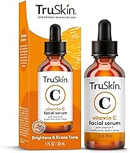 美妆 truskin vitamin c serum for face anti aging face serum with vitamin c hyaluronic acid vitamin e brightening formula improve appearance of dark spots tone fine lines wrinkles 1 fl oz (One Size)