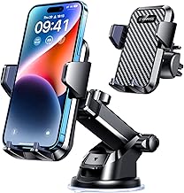 VANMASS【85+LBS Strongest Suction & Military-Grade 2026 Ultimate Car Phone Mount【Patent & Safety Certs】 Cell Phone Holder Truck for Dashboard Windshield Vent for iPhone 17 Pro Max 16 15 Camera Mounts (One Size)