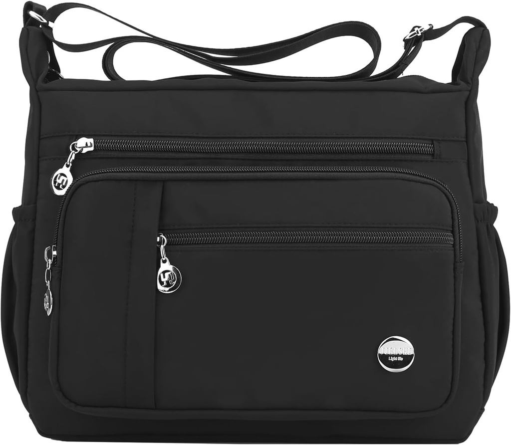 hand bag women shoulder handbag roomy multiple pockets bag ladies crossbody purse fashion tote top handle satchel (One Size)