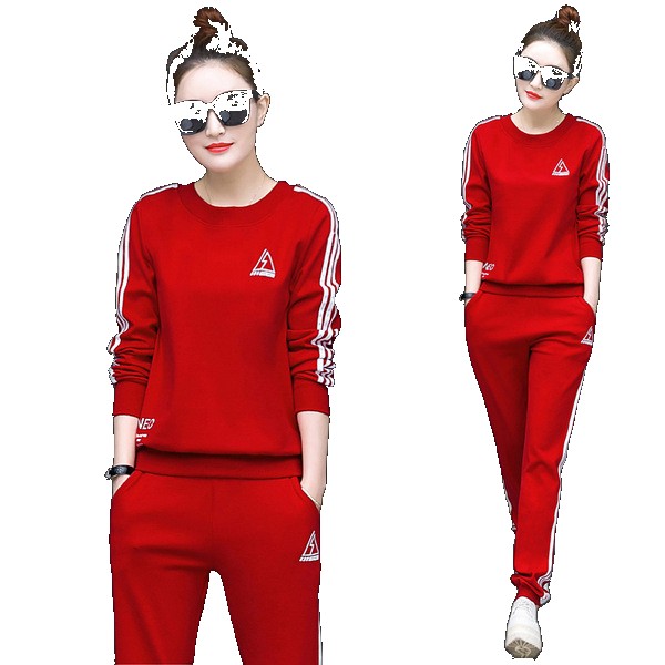 Women's Sports Suit 2022 Korean Version Thin Casual Sweater + Harem Pants Two-piece Set Live Supply One Dropshipping Dropshipping (One Size)