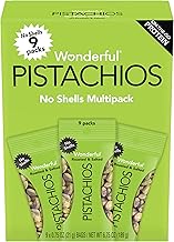 Wonderful Pistachios No Shells, Roasted & Salted Nuts, 0.75 Ounce Bag (Pack of 9), Protein Snacks, Gluten Free, On-the-Go, Individually Wrapped Snacks (One Size)