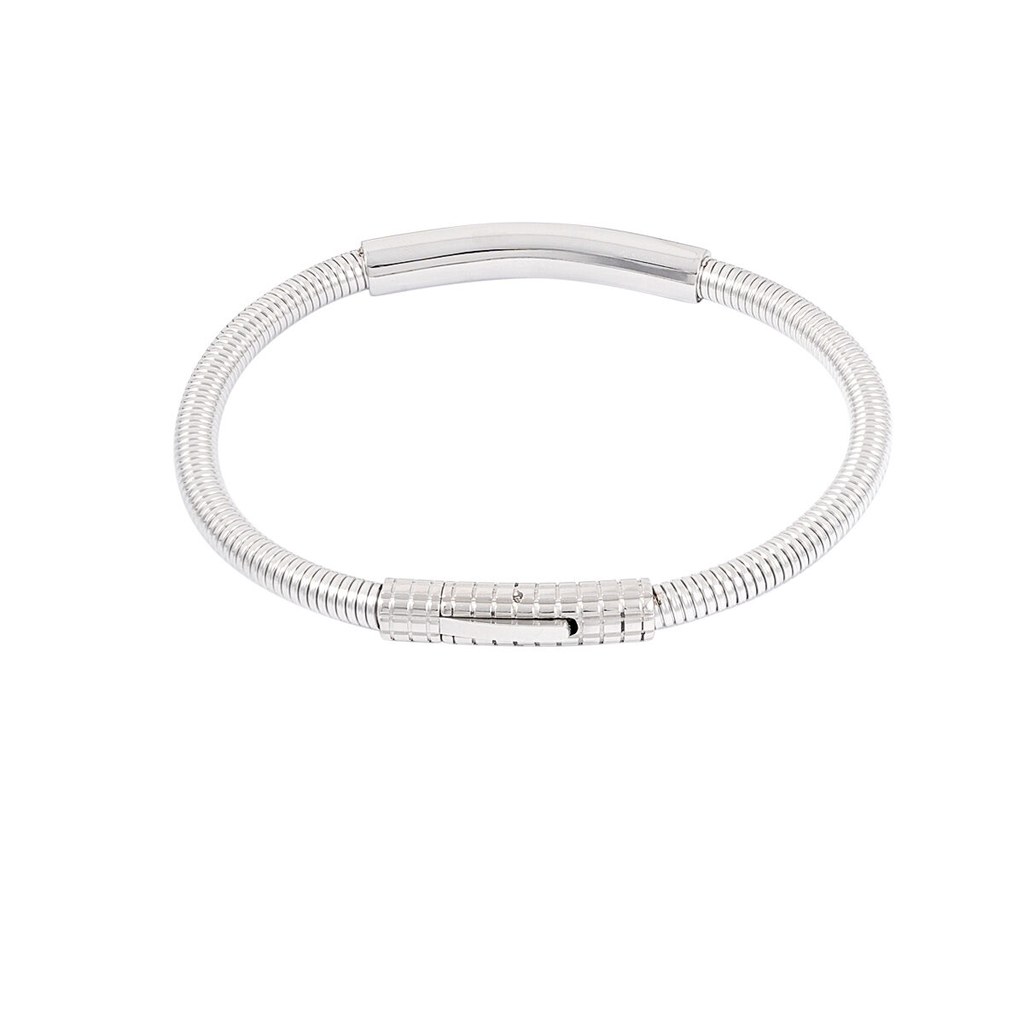 Yehwang Silver Color Men's Stainless Steel Bracelet