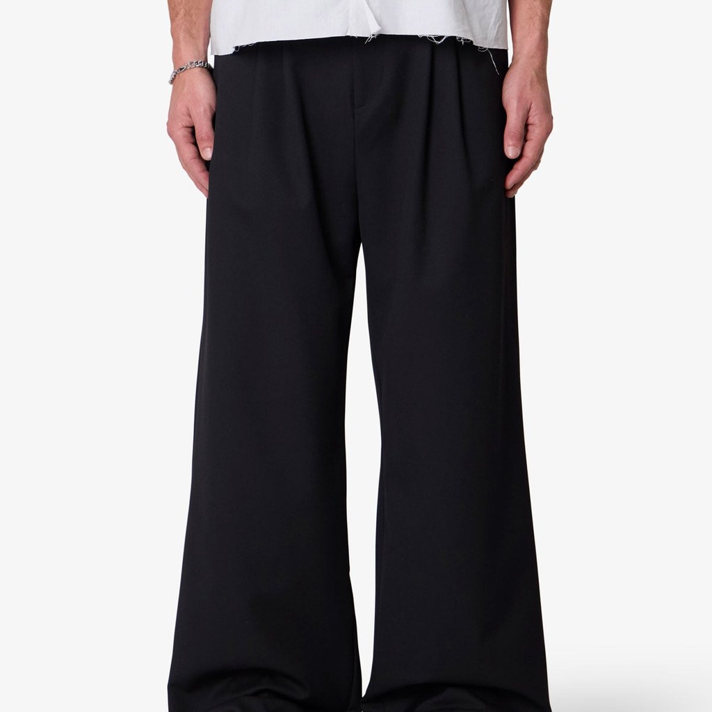 mnml Easy Pleated Trouser Pants - Black