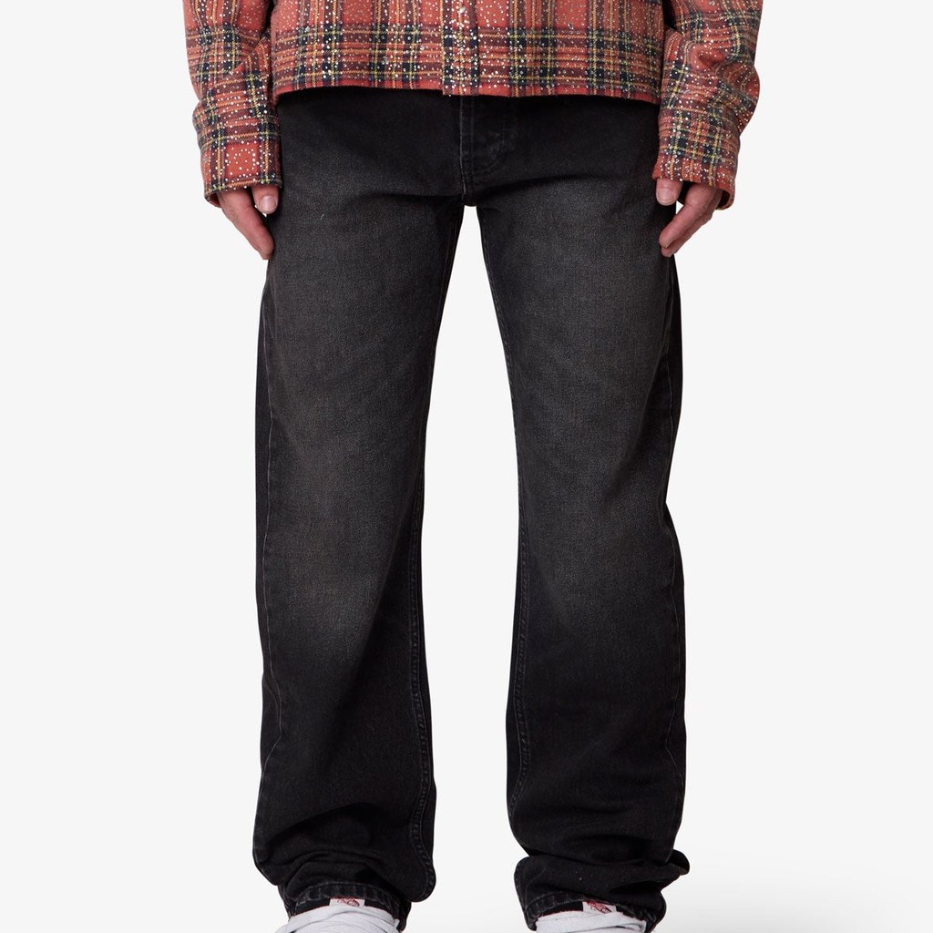 mnml Straight Denim - Western Black (One Size)