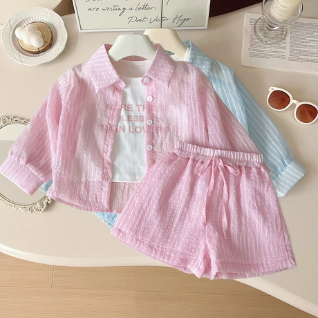 婴儿连体衣 baby-girls 3-piece assorted rashguard sets