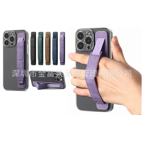 手机挂绳 lovehandle phone grip for most smartphones and mini tablets black elastic strap with black base lh-01black