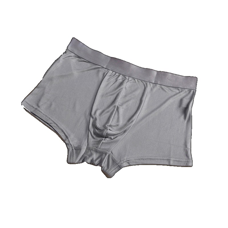 [EGIFTON-LIVE-3395] Classic high quality silk men's boxer briefs breathable elastic waist knitted underwear multi-color L-XXXL L-XXXL