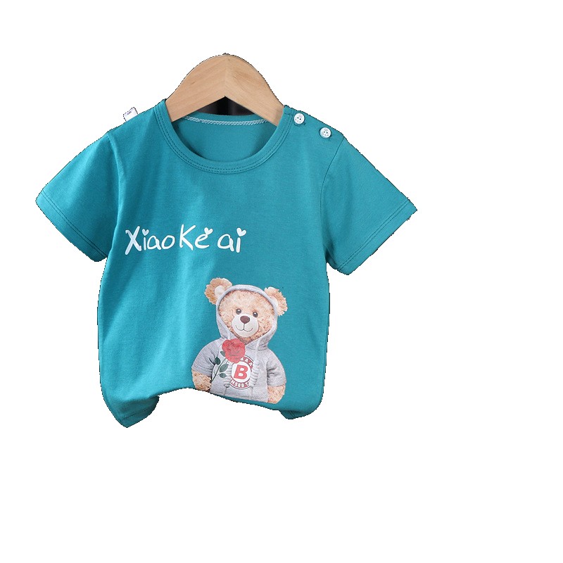 [EGIFTON-LIVE-3572] 2023 children's short-sleeved suit baby summer shorts clothes boys and girls cotton T-shirt clothing wholesale wholesale