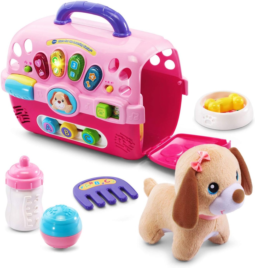 baby carrier vtech care for me learning carrier pink